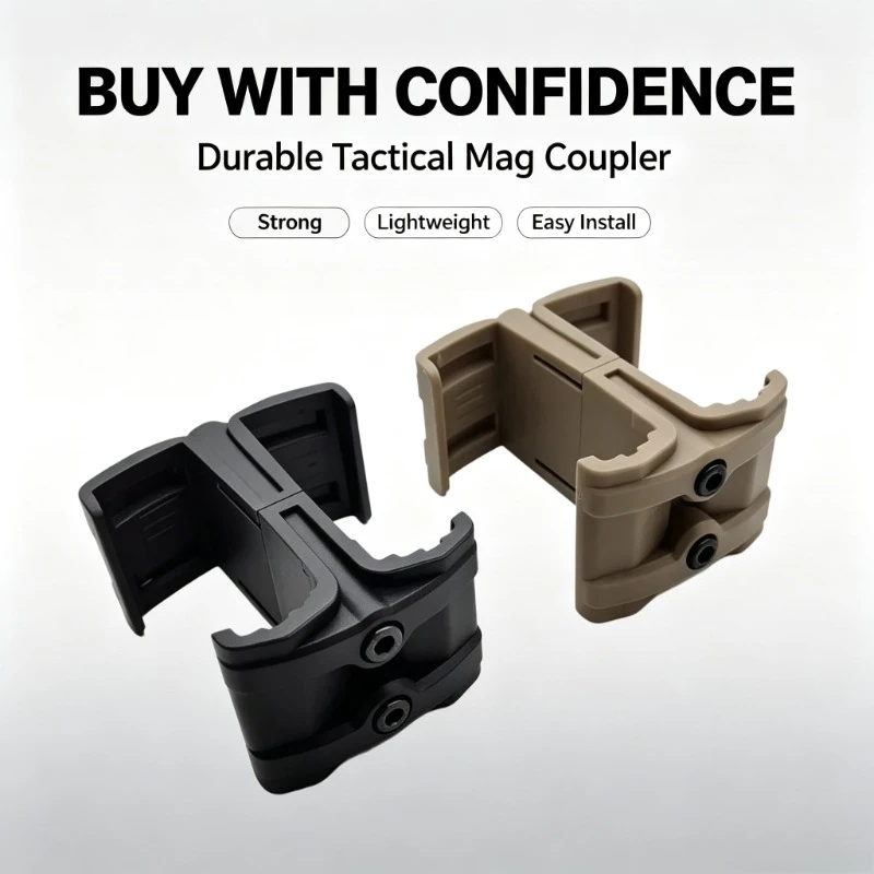Universal Double Mag Connect Fitting, Parallel Coupler Clip for Outdoor Recreational Field Activity Use