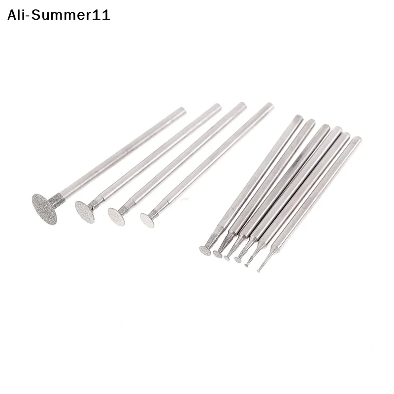 【Au1】10Pcs 2026 New Grinding Bit Accessory Ultra-Thin T Head Shank Diamond Mounted Point Stone Jade Carve Polish Engrave Tool