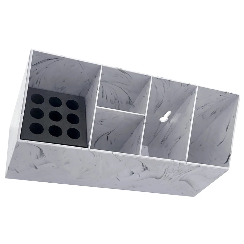 

Beauty Tool Box Salon Scissor Holder Hair Stylist Organizer Storage Toolbox Marble 407 Large Capacity Durable Shear Case