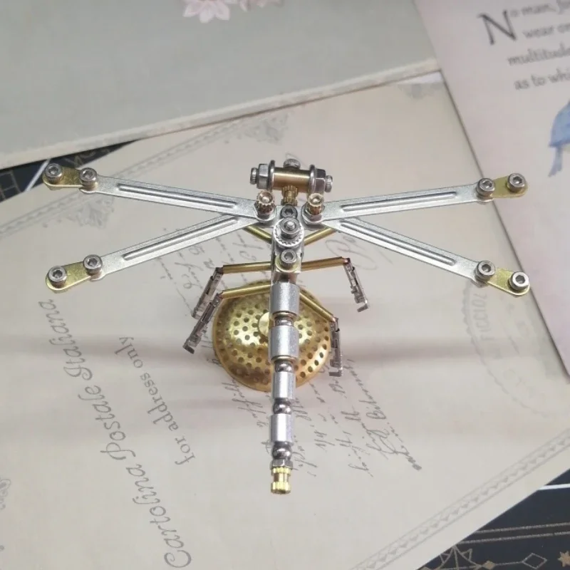 Insetos mecânicos diy pequena libélula kits de construção de modelo de metal para adultos steampunk montagem 3d quebra-cabeça crianças brinquedos artesanato