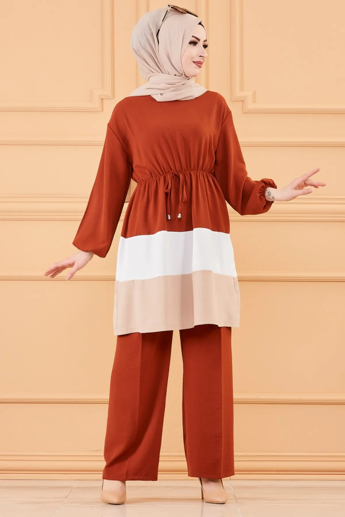 TUGBA Tunik pantalones conjunto ropa islámica pantalones musulmanes túnica turca Turquía casual