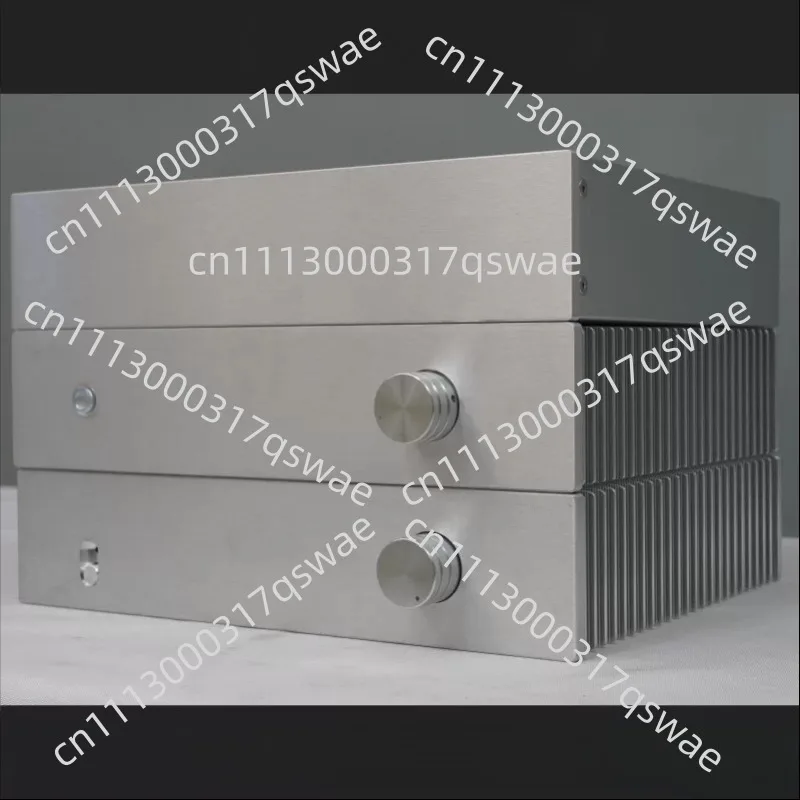 Full Aluminum Single-Side Heat Dissipation Amplifier Case 3207S, Pre-Power Amplifier Chassis for DIY Audio