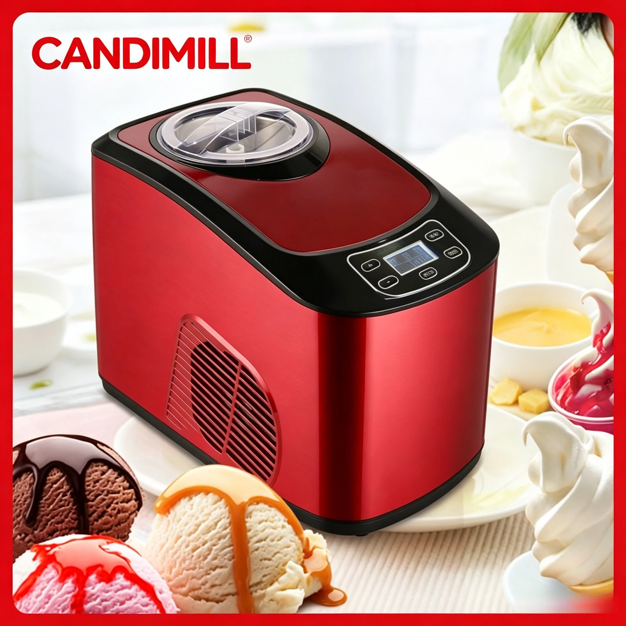 High-End Fully Automatic Ice Cream Machine For Home Use Mini Commercial Italian Gelato Maker Portable Electric Frozen Dessert