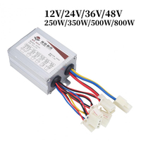 12V/24V/36V/48V 20W/30W/00W/800W Electric Bike Motor Brushed Controller Aluminium alloy ​ Controller E-scooter Part