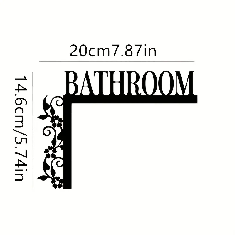 [2D Flach] Multiple Black Metal Decorative Hooks with Fun Corner Designs, Suitable for Door Corner and Wall Decoration
