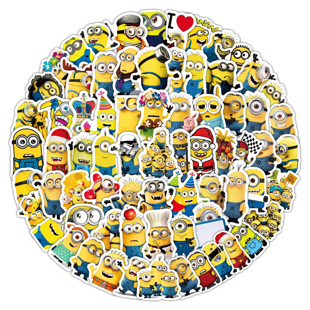 100PCS Cute Cartoon Anime Graffiti Stickers for Bicycle Hand Account Pencil Case Decals LanLanStickersWorld image 5