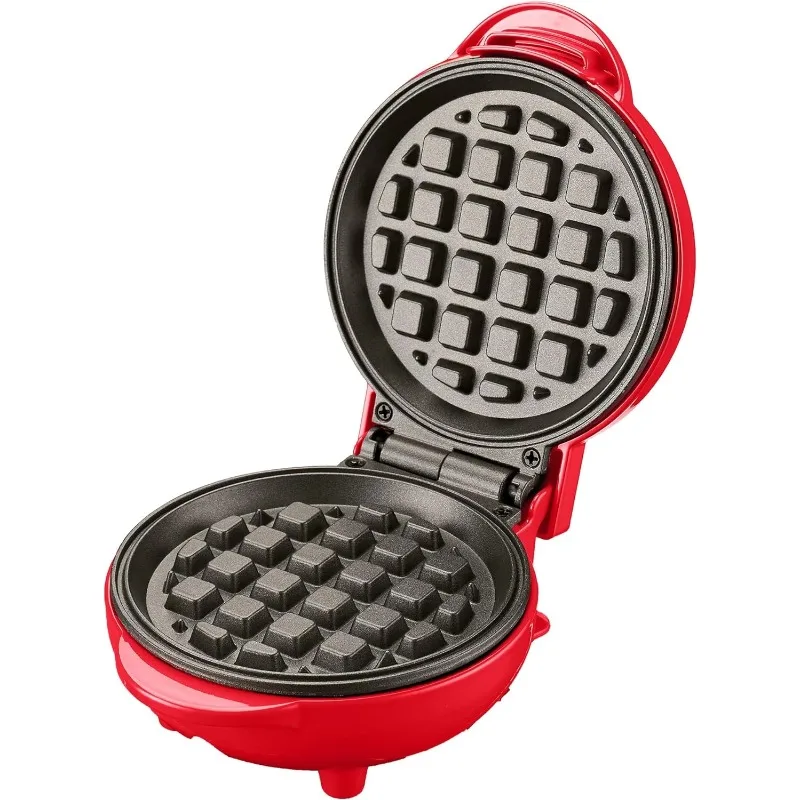 

Electric Mini Waffle Maker, 550W Fast Heating Element with Overheat Protection, Red WM215R