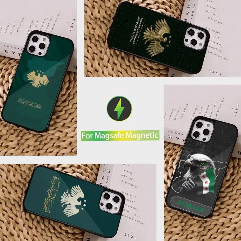

FREE ART SYRIA FLAY Phone Case For iPhone 16,15,14,17,13,12,11,Pro,Max,Plus,Mini, Magsafe,Magnetic Wireless Charging Case