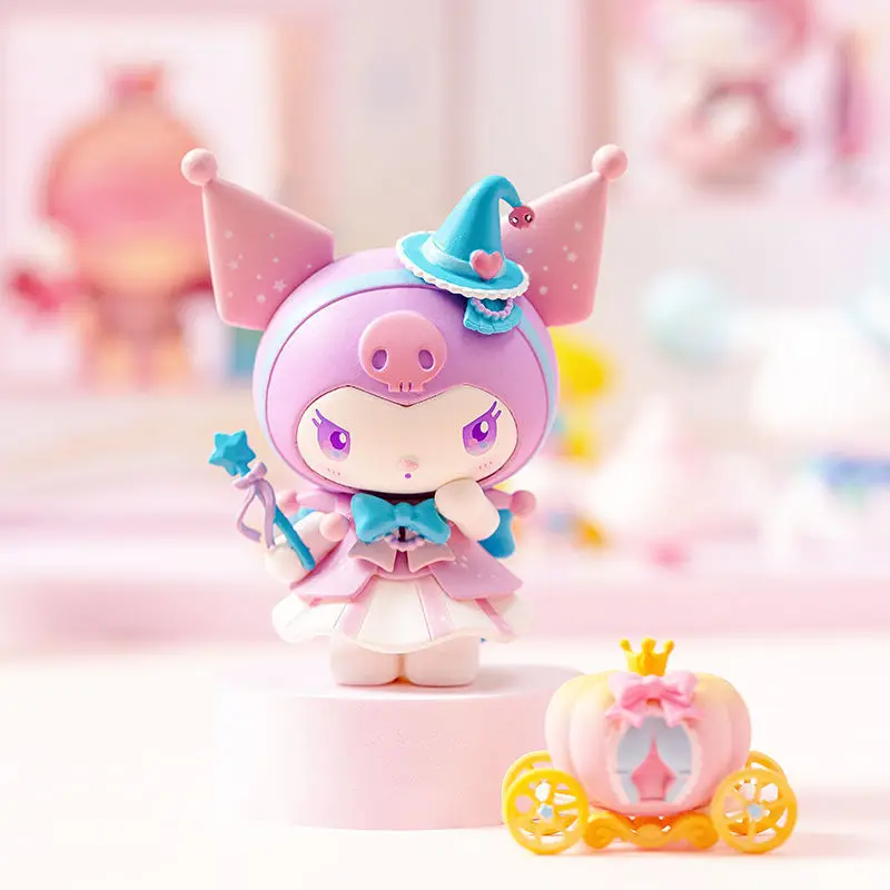 Sanrio Dream Series LittleTwinStars Kuromi Melody Pompompurin Anime Figures Doll Model Toy Desktop Ornament Decoration Kids Gift