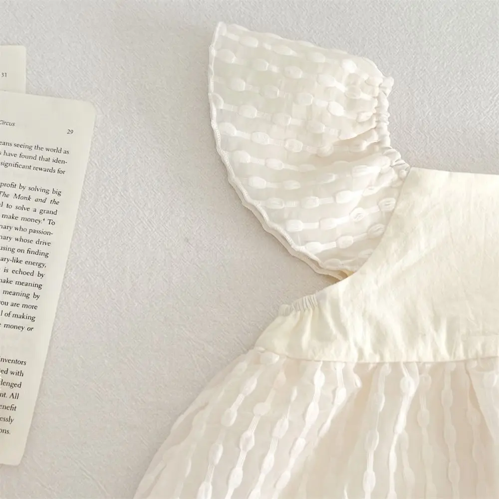 Cute Ruffle Baby Jumper Dress Fluffly Infant Romper Baby Jumpsuit Sweet Bodysuit Baby Shorts Climb Suit Infant Wear
