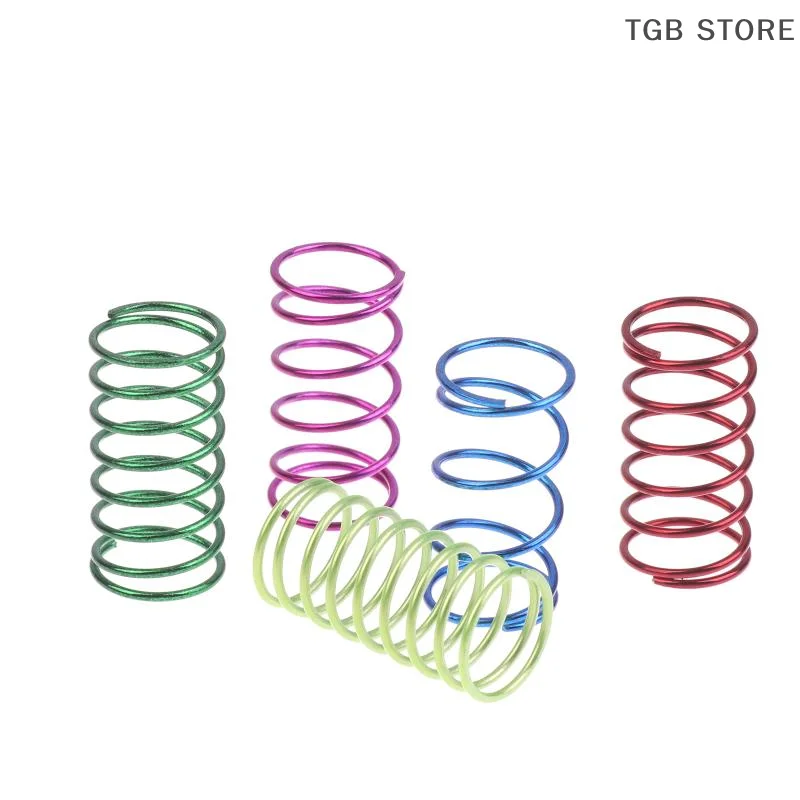 5 Par / 10 Sztuk Amortyzatory Sprężynowe do Samochodów RC w Skali 1/10 Model Hobby Drift Wyścigi Szosowe Uniwersalne Kolorowe