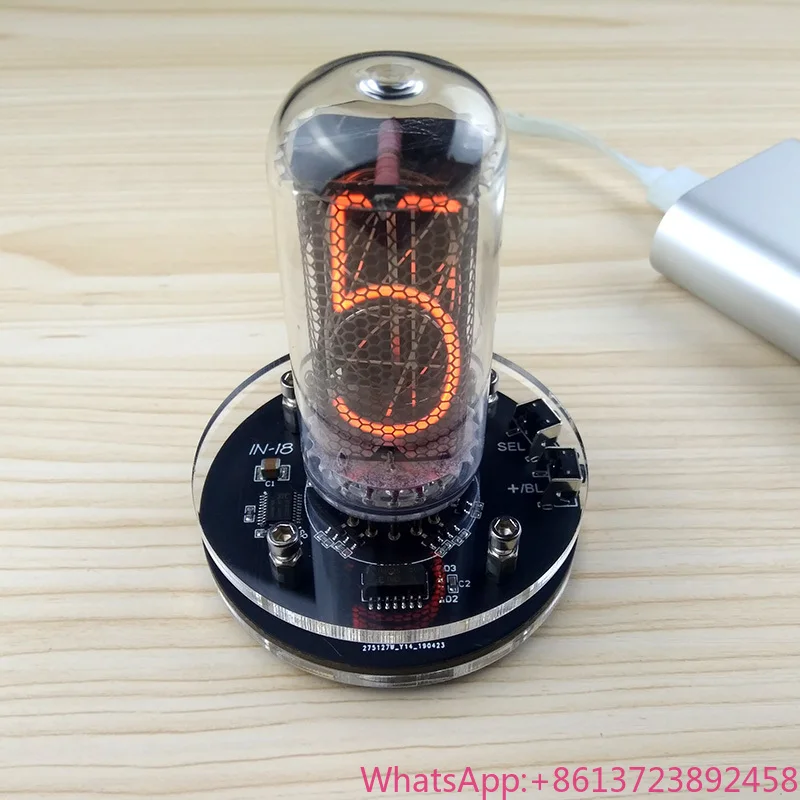 

Single-tube IN-18 glow Nixie Clock