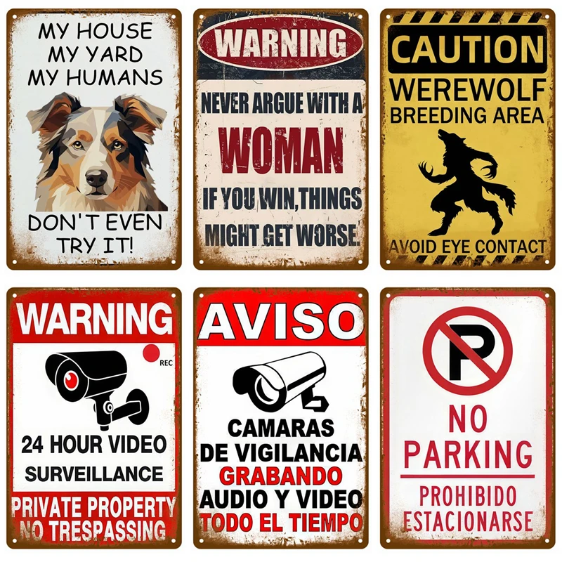 

Bedroom Metal Signs Retro Metal Plate Posters Wall Art Mural Vintage Room Decoration Home Decor Items Tin Signs Aesthetic Men