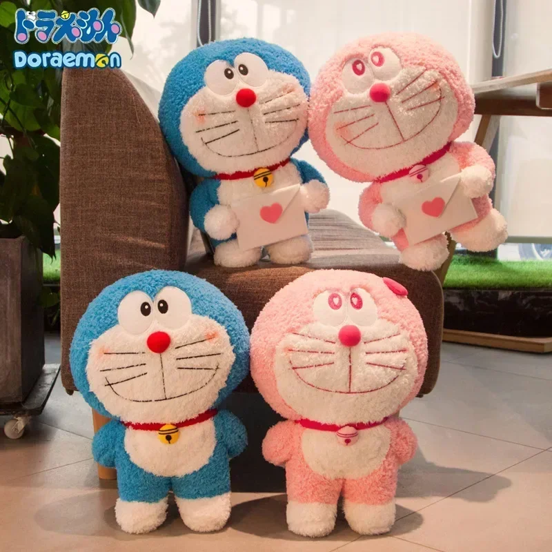 40/60cm Cute Robot Cat Blue Plush Toy Large Soft Doll Stuffed Toys Baby Boys Girls Kids Toys for Children Christmas Gift Friends