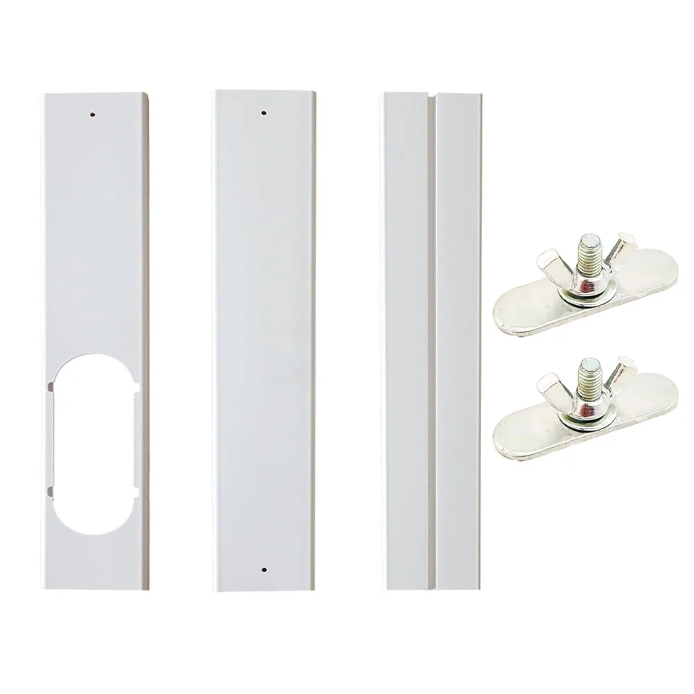 2/3pcs Air Conditioning Panel Adjustable Mobile Air Conditioner Damper Portable Casement Kit PVC Window Sealing Insert Panel