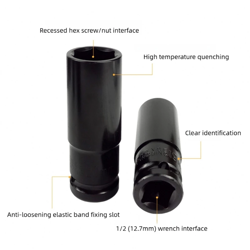 مريح الصناعية 15 قطعة "محرك عميق مجموعة مقابس 8-24 مللي متر أداة صيانة السيارة جودة عالية