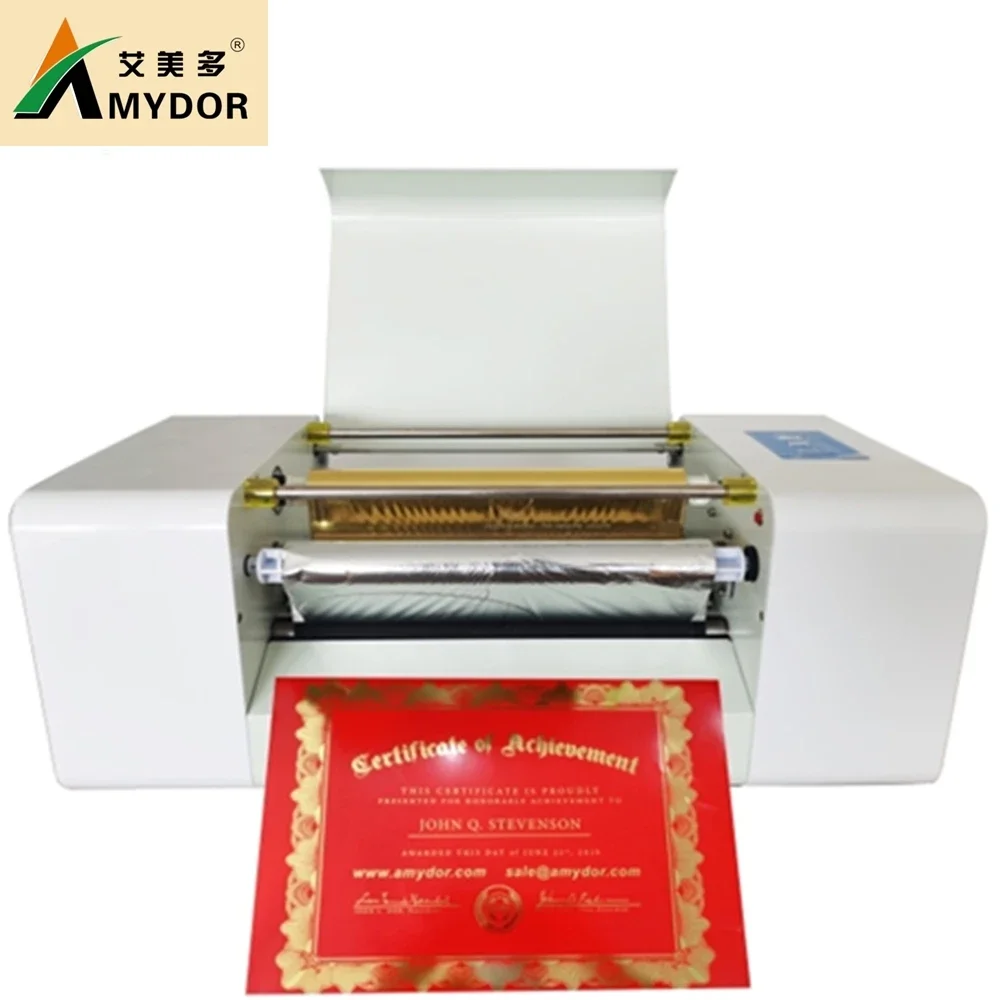 AMD360D A3 size digital gold foil printing machine / hot foil stamping machine / foil printer for wedding invitation cards