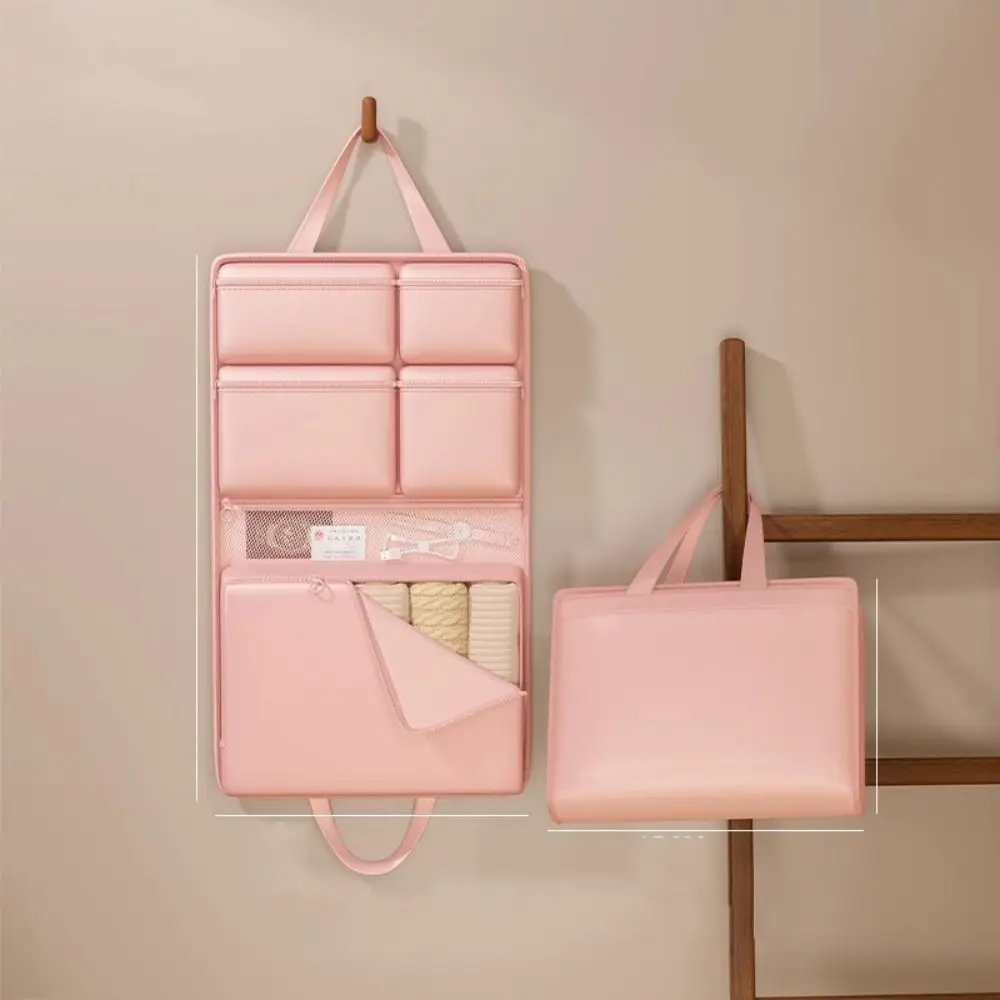 7-in-1-Reisegepäcktasche zum Aufhängen, große Kapazität, faltbare Reisehandtasche, mehrere Taschen, staubdichte Gepäckaufbewahrungstasche, Make-up-Aufbewahrung