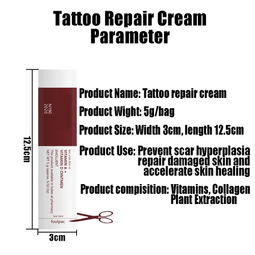 Imagen 2 del producto Crema para el cuidado posterior del tatuaje A & D Fougera ungüento de vitamina Anti cicatriz crema de recuperación del tatuaje Gel de reparación maquillaje permanente suministros de tatuaje