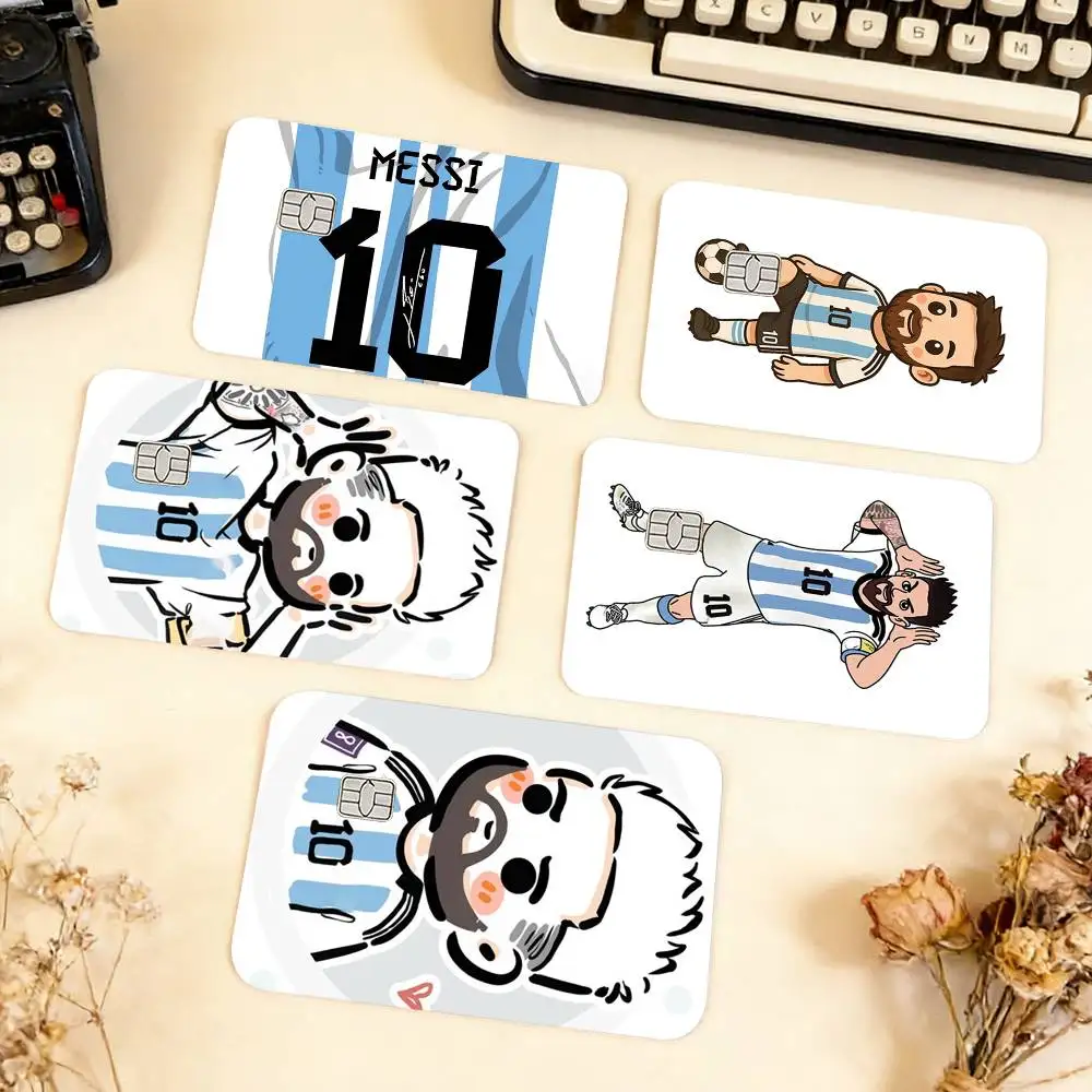 

No. 10 M-Messi F-Football Waterproof Film Skin Cover Credit Card Stickers Debit Front Bank Bus Pass