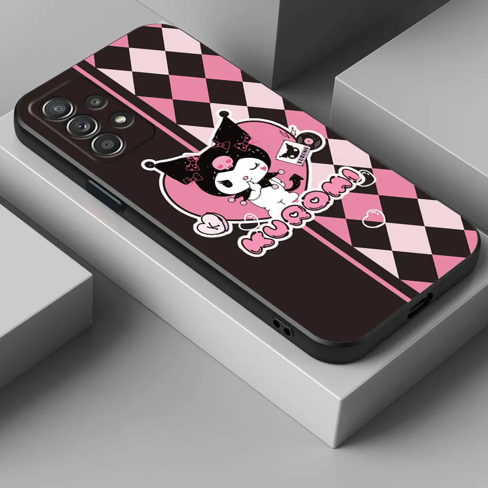 

Cute Kuromi Cartoon Phone Case For Samsung Galaxy A15 A25 A24 A23 A22 A21S A20s A13 A10 A05S A04 A03 A02 A14 Soft Black Cover