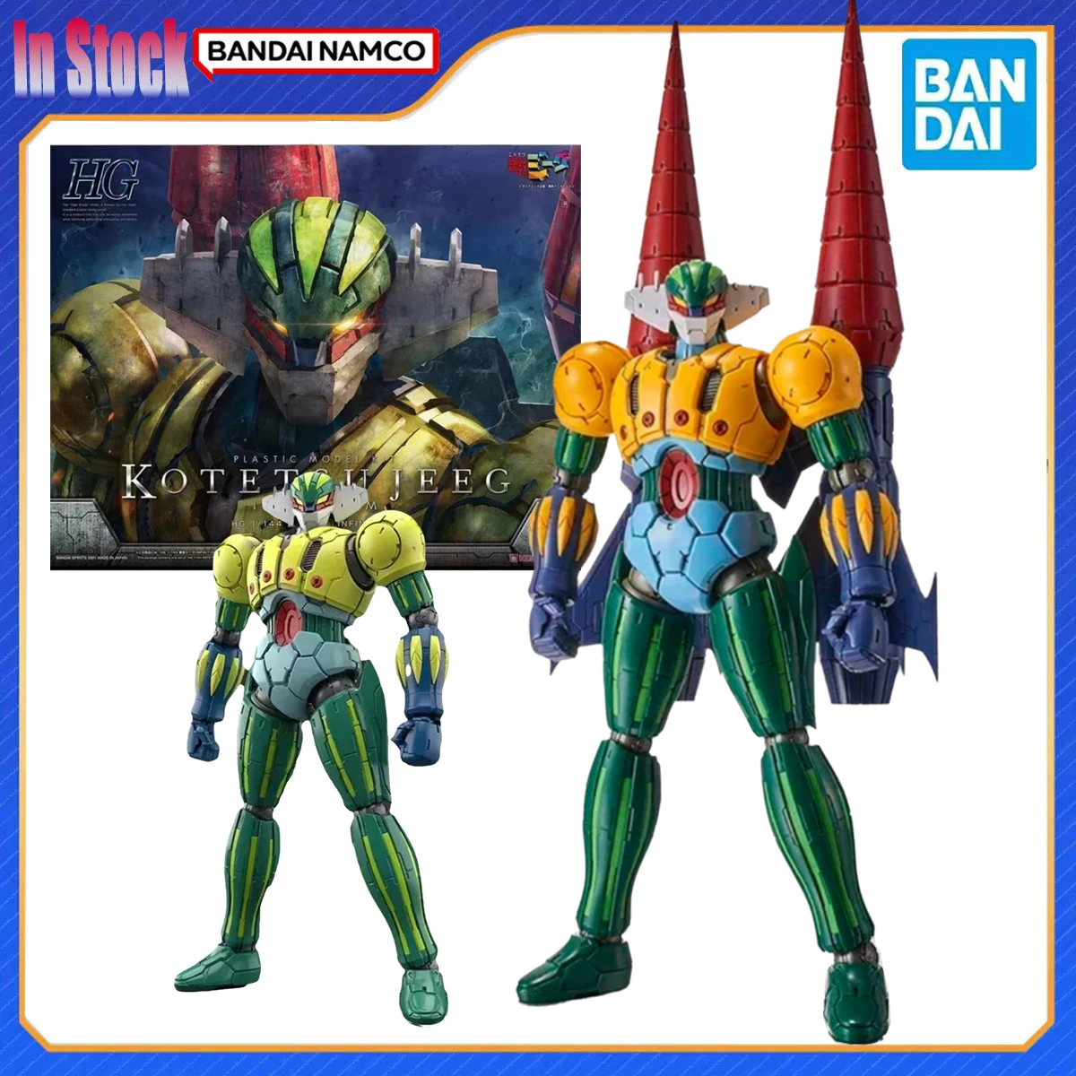 

Original Genuine Bandai Anime Kotetsu JEEG HG 1/144 INFINITISM Mazinger Action Figure Model Kits Gift for Boy girl In Stock