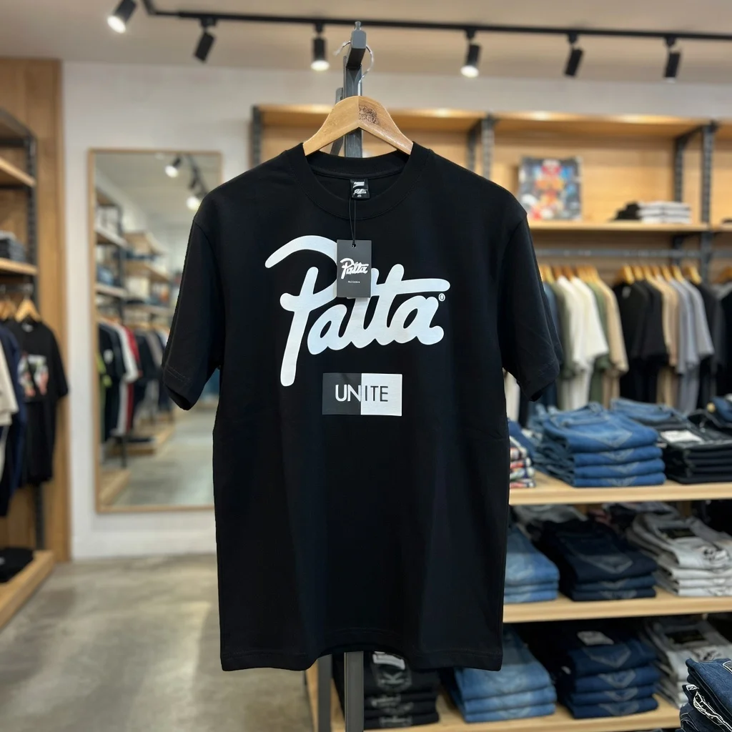 Patta Bold Patta Unite Graphic Oversized Cotton T-Shirt Short Sleeve Casual Streetwear Unisex Spring Summer 2026 New