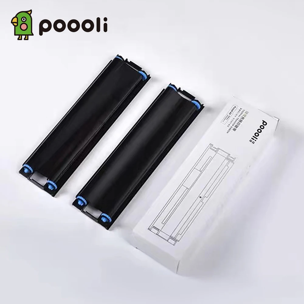 Poooli A4 Portable Printer Ribbon Print A40 Normal Paper 2/4/10 pcs 300dpi Wireless Bluetooth-compatible Printer Ribbons