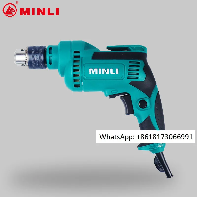 Handelectric impact drill, plug-in pistol drill, multifunctional electric tool, small