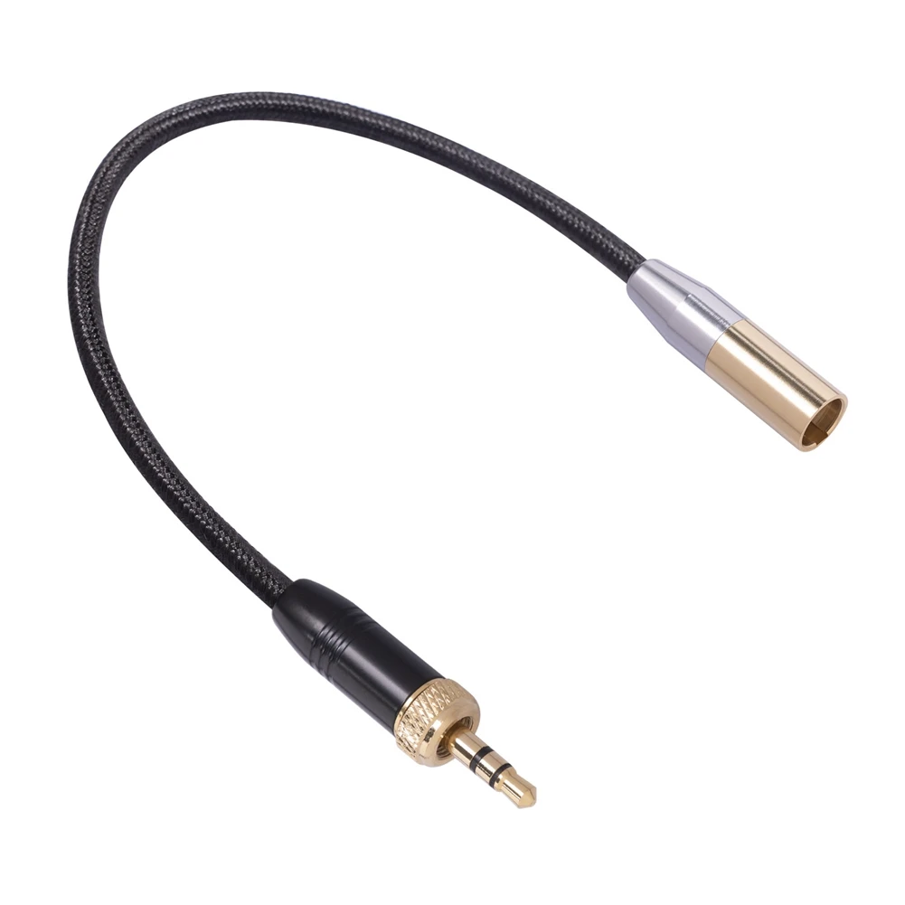 Cable de micrófono de Audio con rosca interna, adaptador macho de 3,5 MM a MINI XLR de 3 pines para cámara SLR