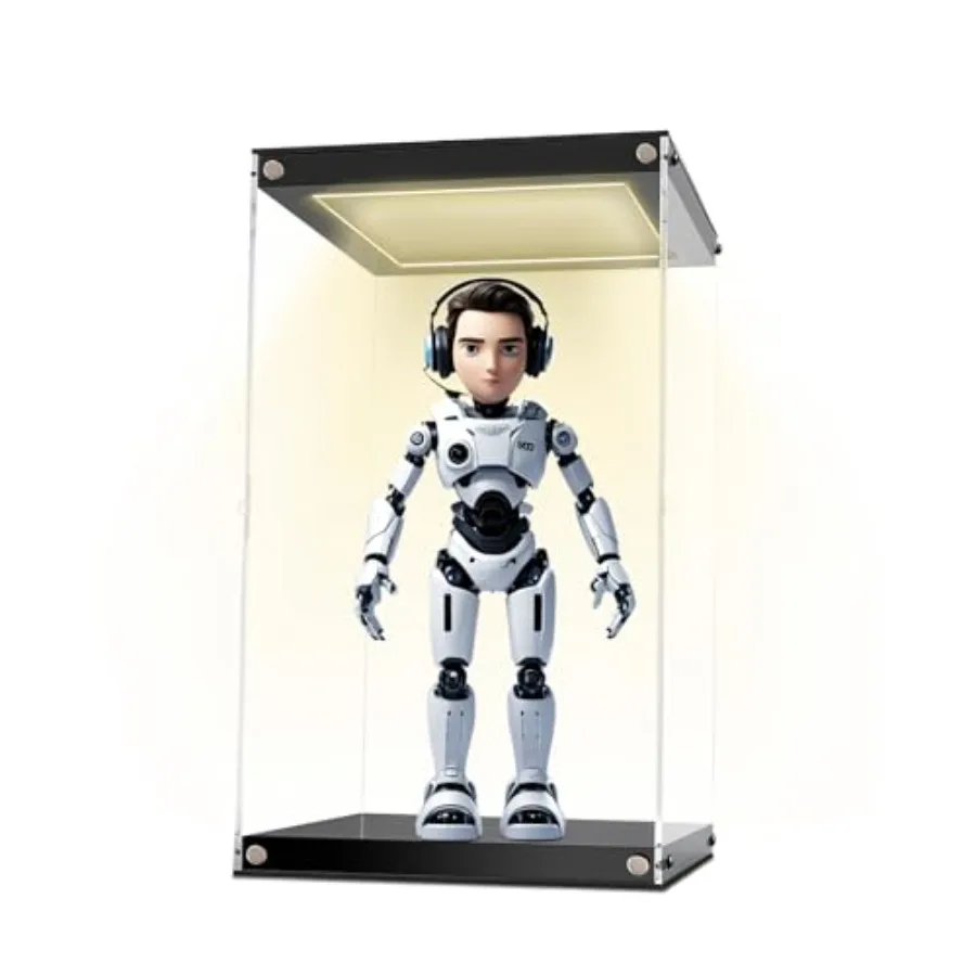 

Clear Acrylic Display Case for Trophy Collectibles Easy Assemble Cube Display Bo Dust Proof Protection Showcase for Action Figu