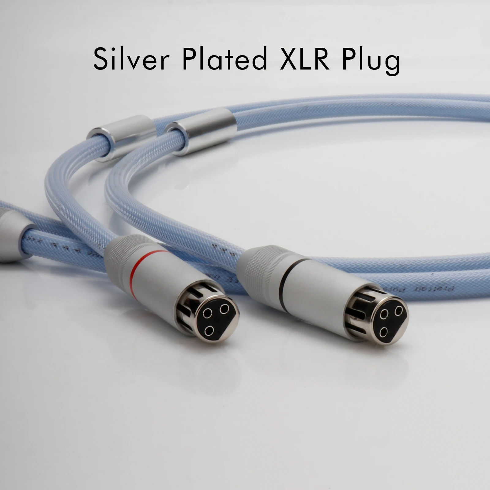 

Hifi RCA/XLR Cable 5N Crystals Pure Silver Cable Silver Plated RCA/XLR Plug audio cable Interconnects Video Exetend Wire