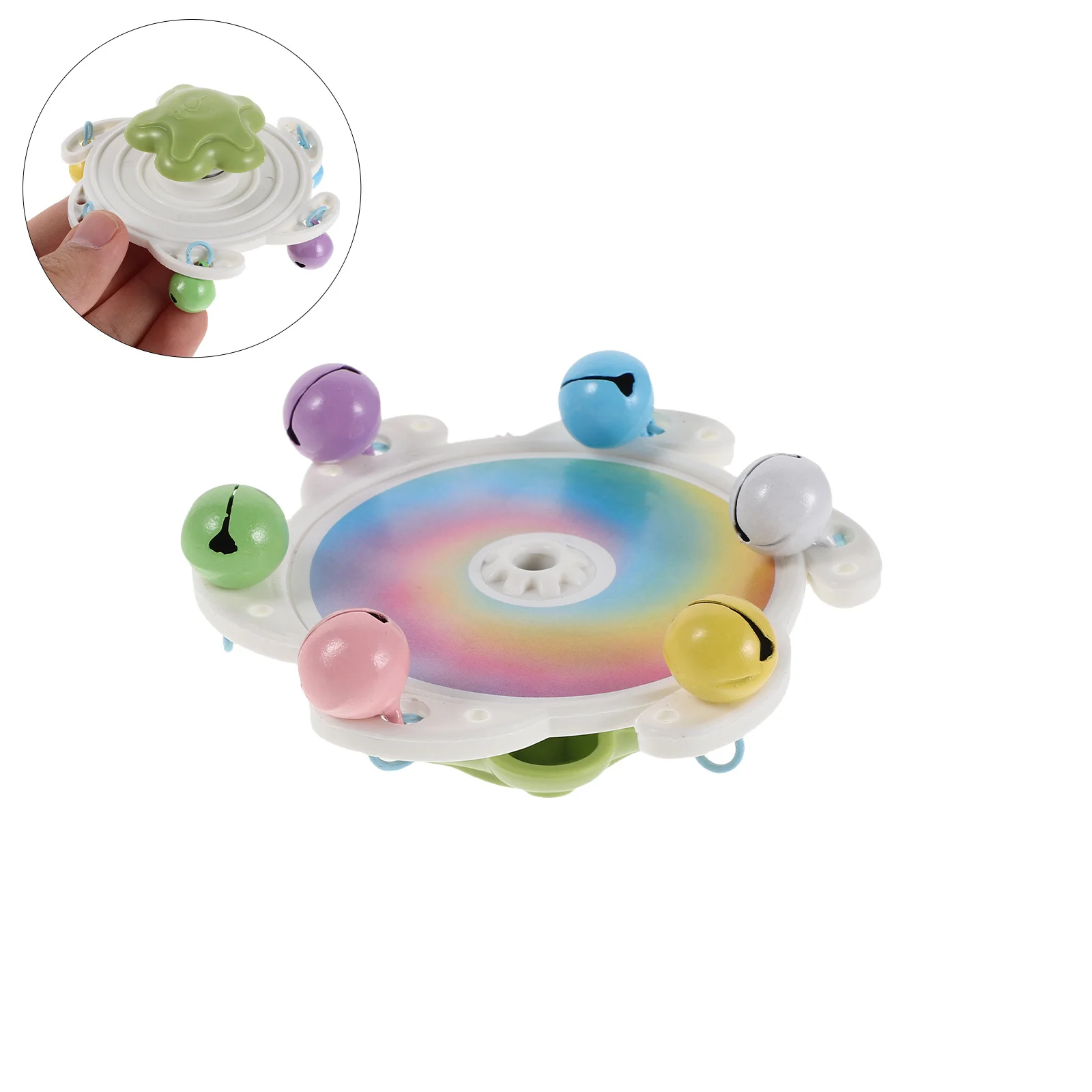 

4Pcs Parrot Spinning Chewing Interactive Rotating Wheel Bells Enrichment Bird Training Plaything for Cockatiels Conures Budgies