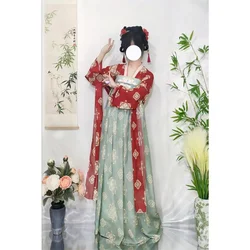 Chinese Style Traditional Hanfu Dress Set Tang Dynasty Long Dress Folk Dance Costume Fairy Cosplay Ancient Princess Stage Outfit