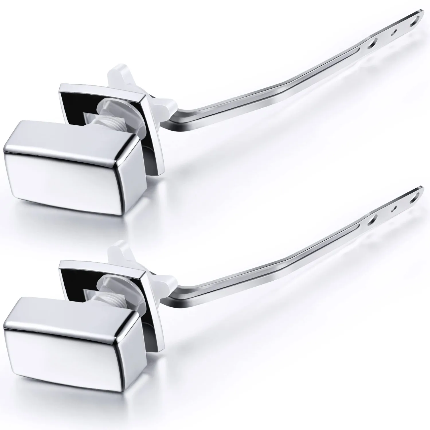 

Сменный рычаг смыва ручки унитаза, совместимый с гальваническим покрытием Kohler, серебристый, комплект из 2 боковых баков