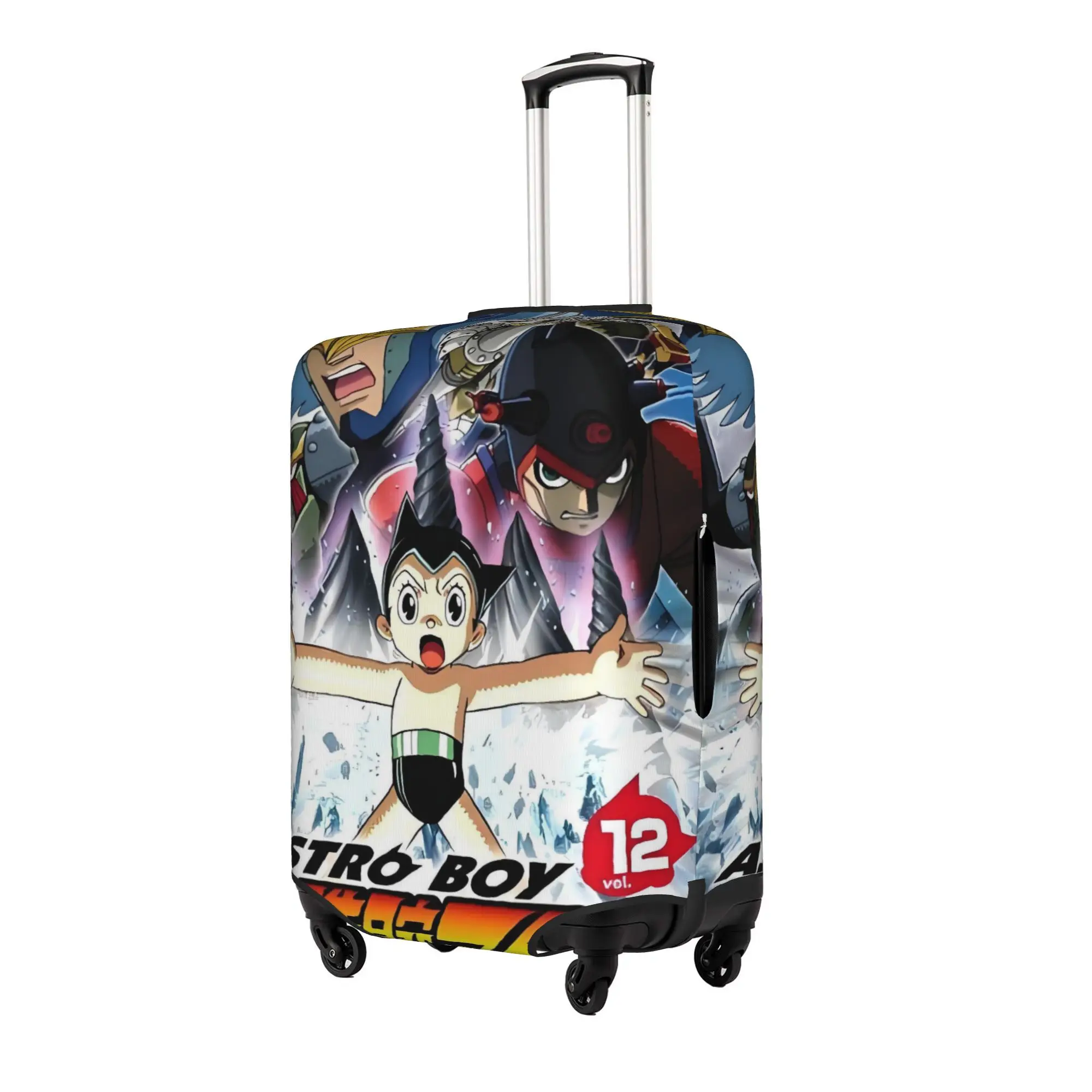 Astro Boy Japan Manga Travel Luggage Cover Elastic Anime Cartoon  Suitcase Cover Protector Fit 18-32 Inch