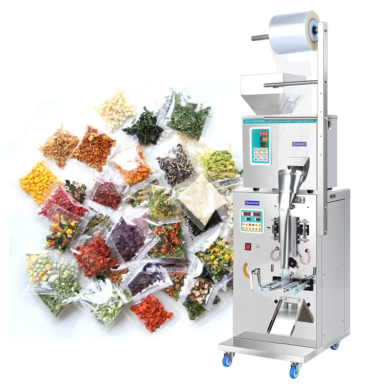 

Small Food Pouch Packing Machine Dehydrated Fruits and Vegetables Bag Spice Sachet Filling Packaging Machine