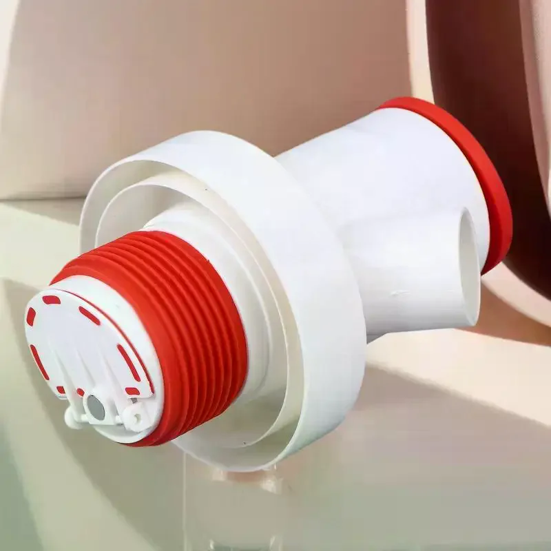 Washing Machine Drain A Three-Way Drain Distributor, A Dryer, A Drainage Pipe, A Three-Way Anti-Backflow Check Valve Connection