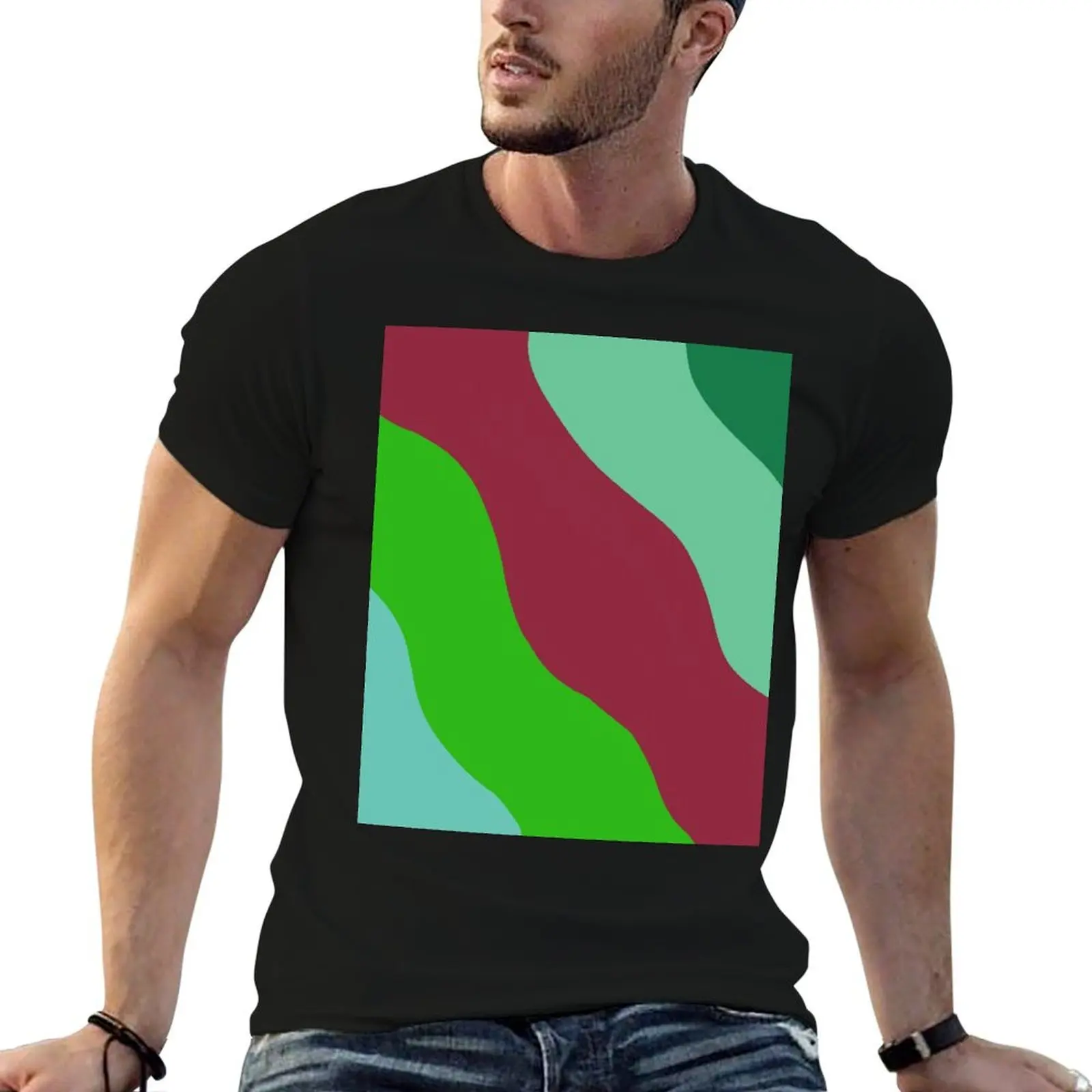 

shirts oversize 13 man and on for printed green 30 t anime Camouflage T-Shirt - red Going shirts t