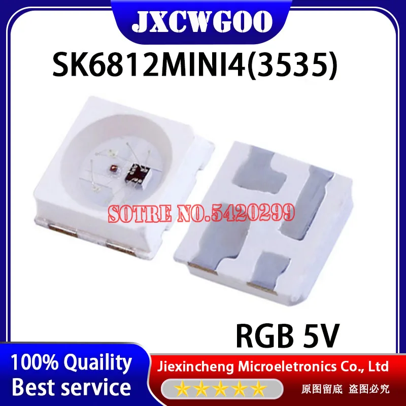 100PCS SK6812MINI 3535 RGB DC5V SMD SK6812 WS2812B LED Chip