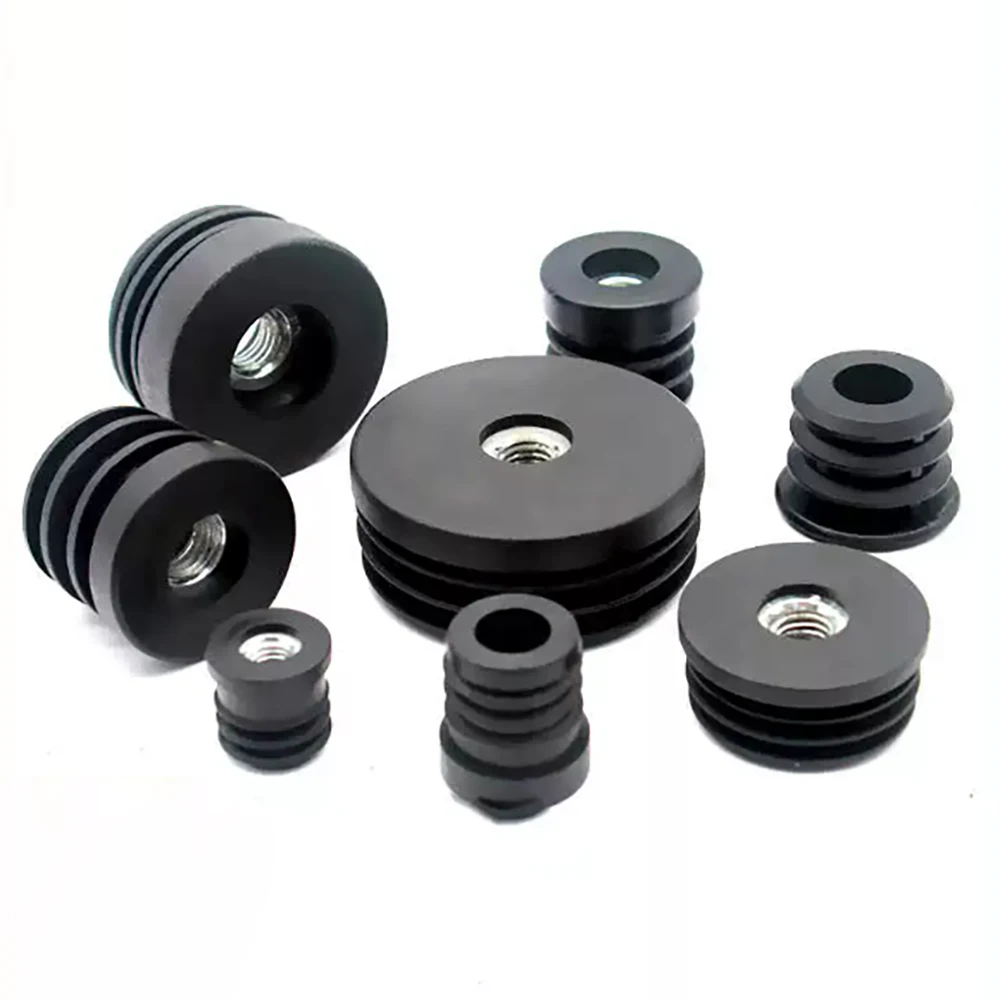 4/10/20/30Pcs M6 M8 M10 M12 Nut Plug PE Plastic Adjust The Plug Dia 13mm-60mm Round Tube Plug Furniture Tube
