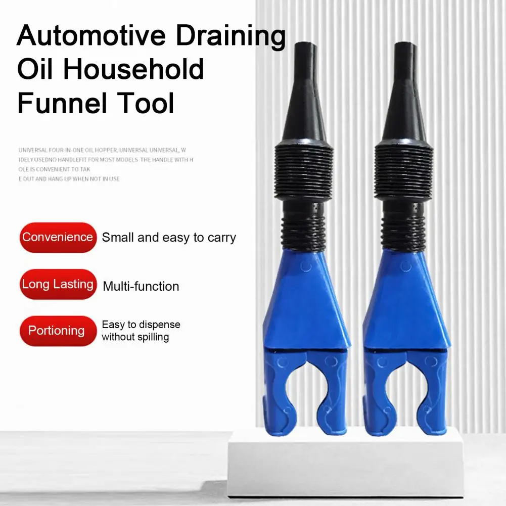 10Pcs Snap Funnel With Filter Wide Mouth Multi-function Universal Automotive Draining Oil Household Funnel Tool Car Accessories