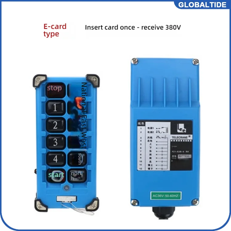 

F21-E2B-8 переключатели промышленного пульта дистанционного управления 8-канальный ключ Кнопка направления Подъемный кран Грузовик Радиосистема дистанционного управления 24 В