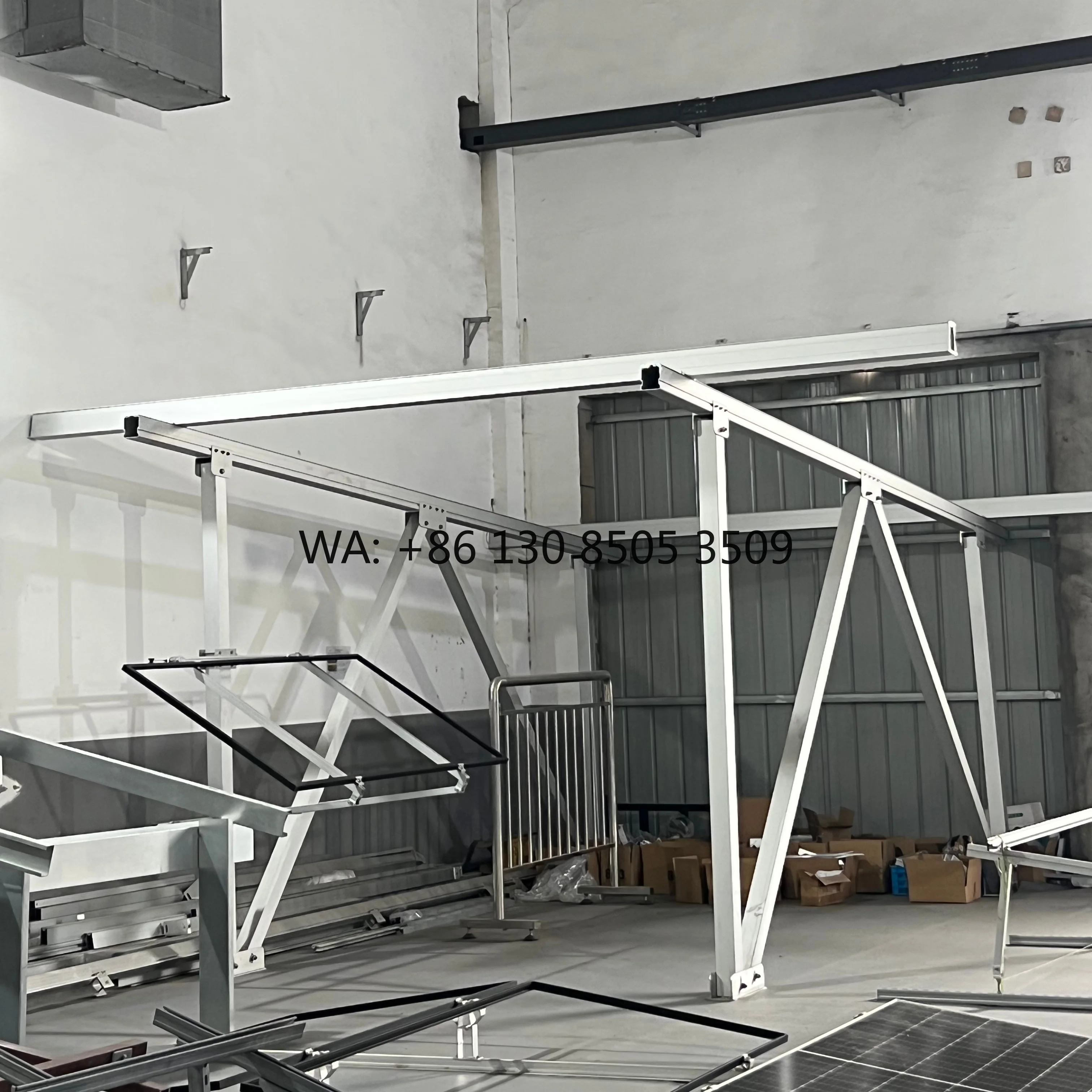 Aluminum PV Solar Panel Mount Photovoltaic Support Frame Structures Rail Bracket Frame Aluminum Profile