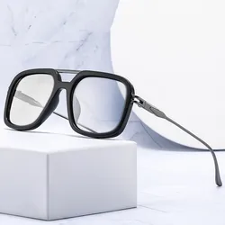 New Minimalist Metal Slim Leg Fashion Frame Men Women Retro Outdoor Leisure Optical Prescription Customized Anti BlueRay Glasses