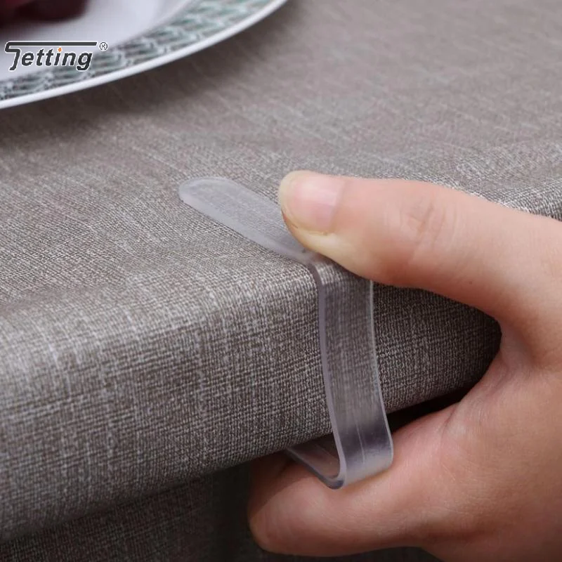 10Pcs Tablecloth Transparent Anti Slip Clip Fixing Buckle Household Table Corner Tablecloth Clips Fixing Device Plastic Buckle
