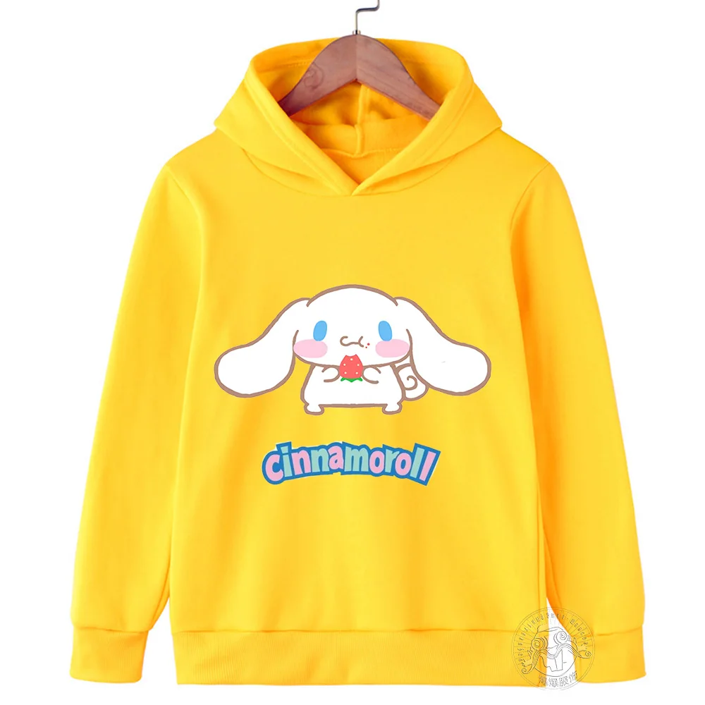 New Kids Cinnamoroll Hoodies Boys Clothes Girls Clothing Fashion Baby Autumn Warm Sweatshirt Children cartoon Pullover Tops