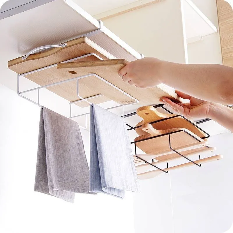 

Other home kitchen storage shelf cutting board stand dish rag stand closet hanging shelves iron kitchen organizer
