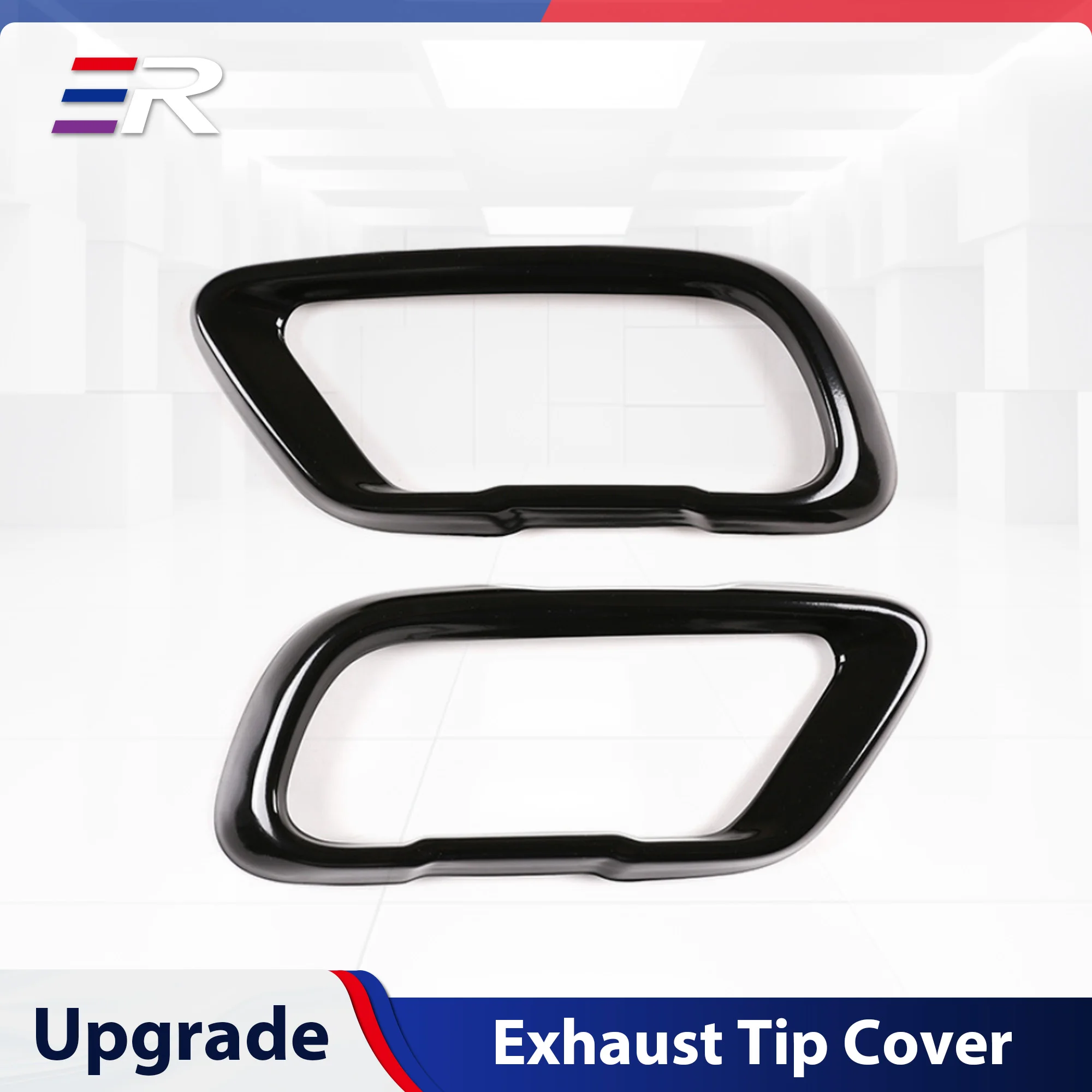 

2PCS Car External Accessories Exhaust Pipe Cover Fit For 2019-2023 BMW X5 X6 X7 Car Tail Muffler Covers Black
