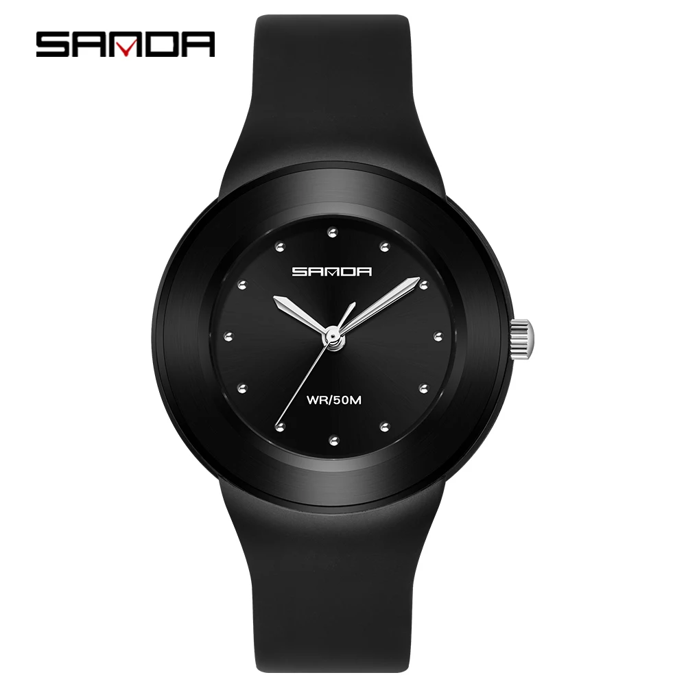 Fashion Sanda Top Brand Women Watch Luxury Japan Quartz Movement High Quality Woman Wristwatch Waterproof Lady Dress Dropshippin